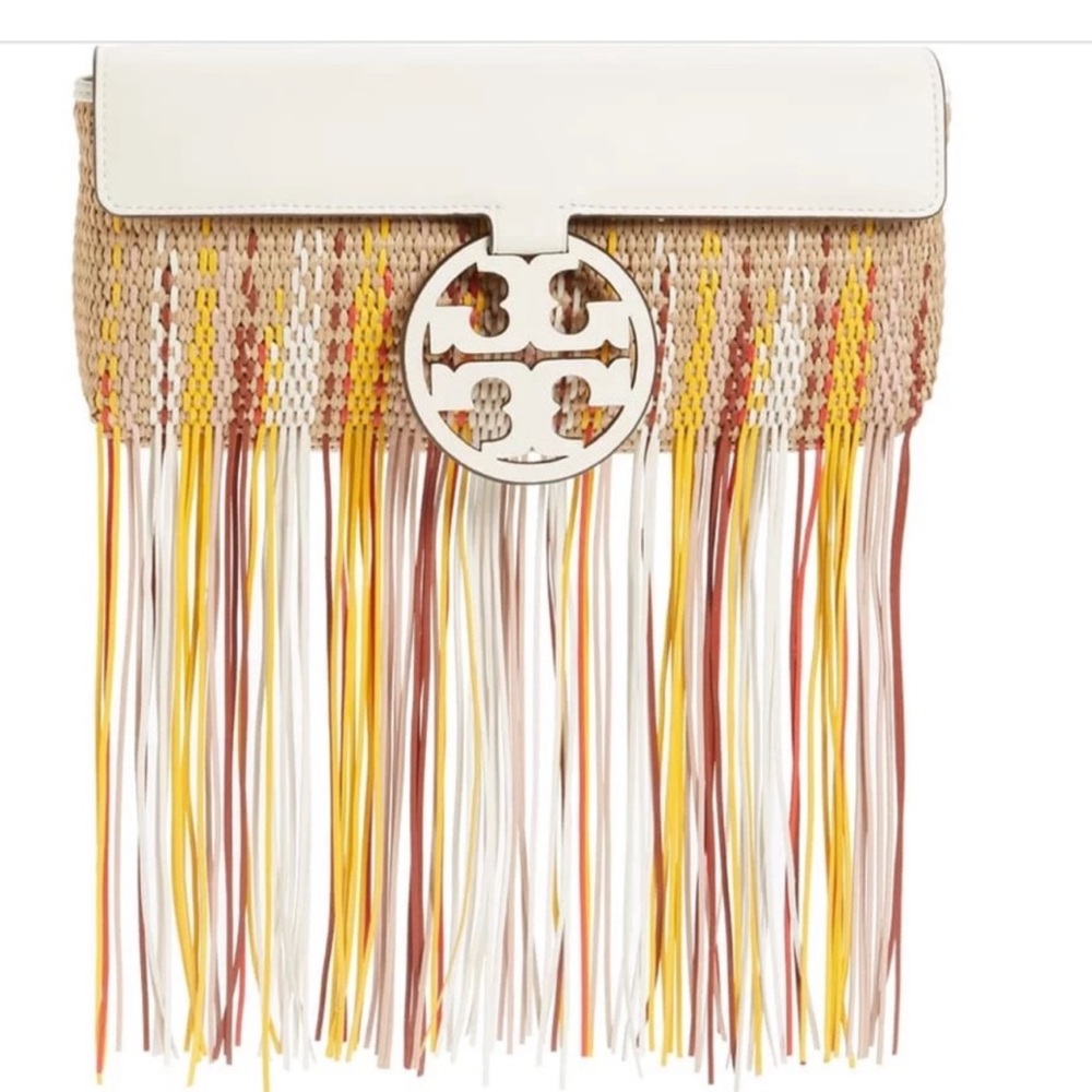 Authentic Tory Burch Fringe Clutch